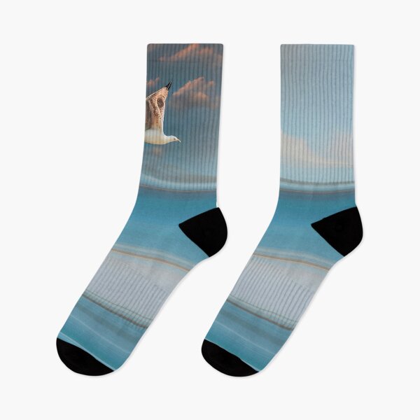 Item preview, Flying Seagull and Ocean - Coastal Bird in Flight 2 of 4 designed and sold by Beachy.