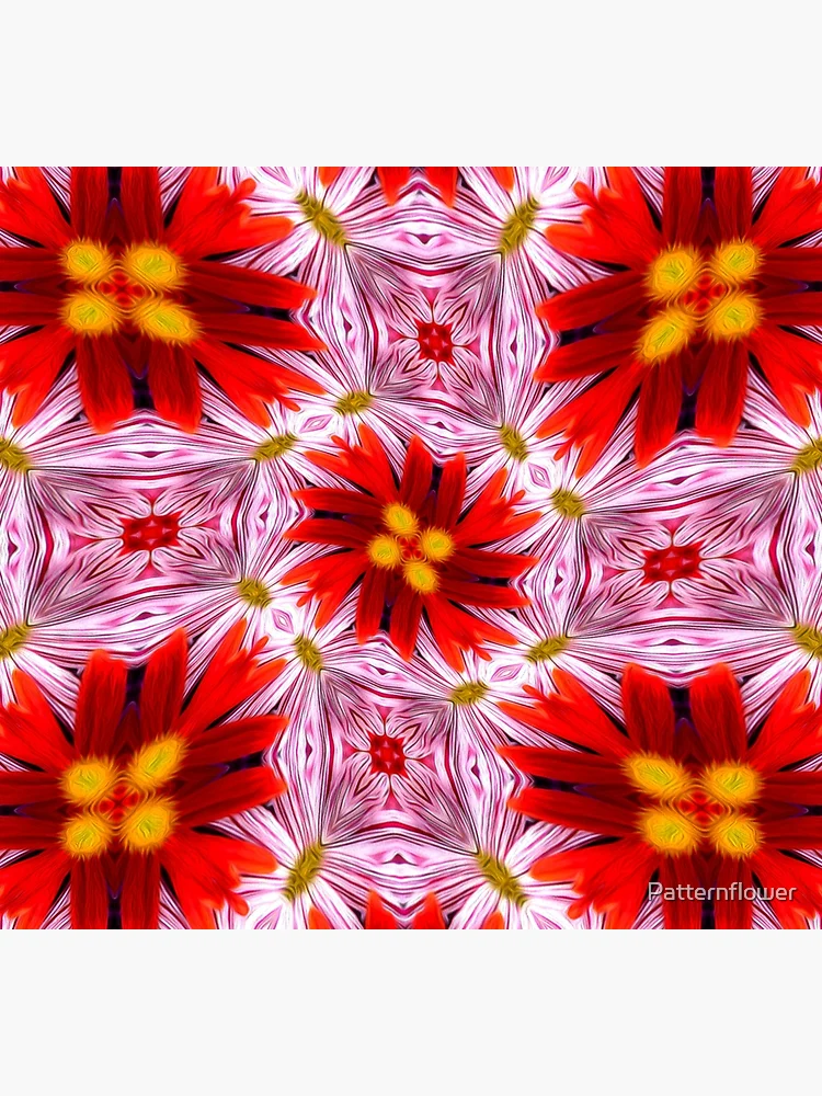 Thumbnail 5 of 5, Socks, Beautiful Red Flower Pattern designed and sold by Patternflower.
