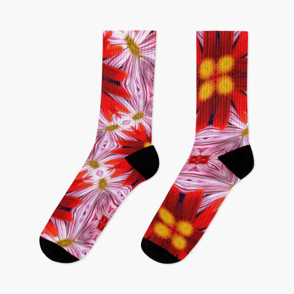 Item preview, Beautiful Red Flower Pattern designed and sold by Patternflower.