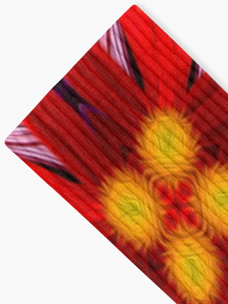 Thumbnail 2 of 5, Socks, Beautiful Red Flower Pattern designed and sold by Patternflower.
