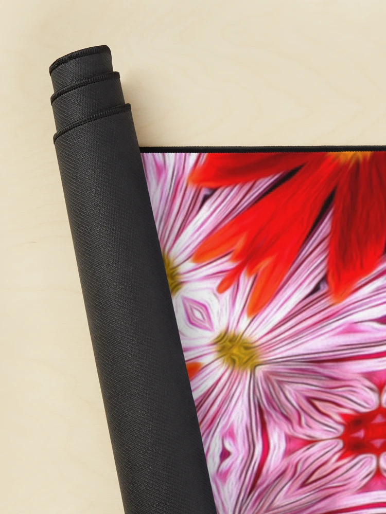 Thumbnail 2 of 5, Mouse Pad, Beautiful Red Flower Pattern designed and sold by Patternflower.