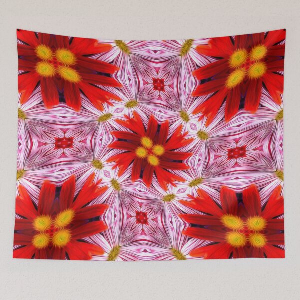 Item preview, Beautiful Red Flower Pattern designed and sold by Patternflower.
