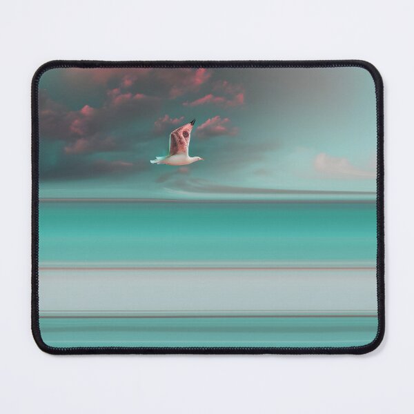 Item preview, Flying Seagull and Ocean - Coastal Bird in Flight 4 of 4 designed and sold by Beachy.