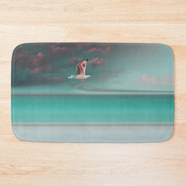 Item preview, Flying Seagull and Ocean - Coastal Bird in Flight 4 of 4 designed and sold by Beachy.
