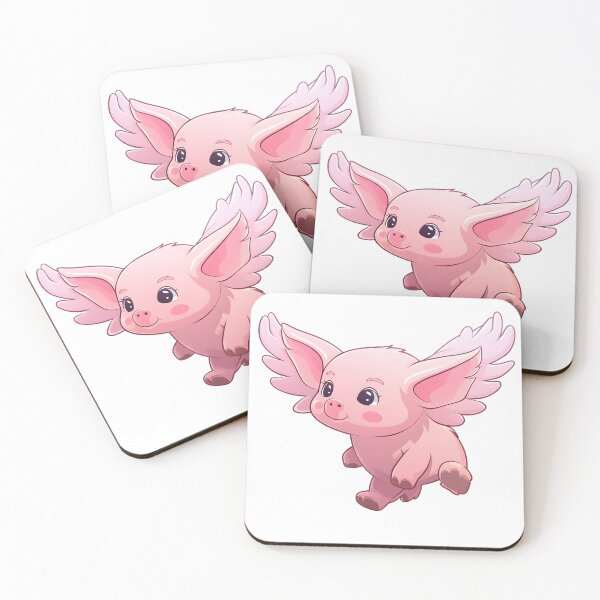 Item preview, cute kawaii flying pig farm life designed and sold by Wickystickers.
