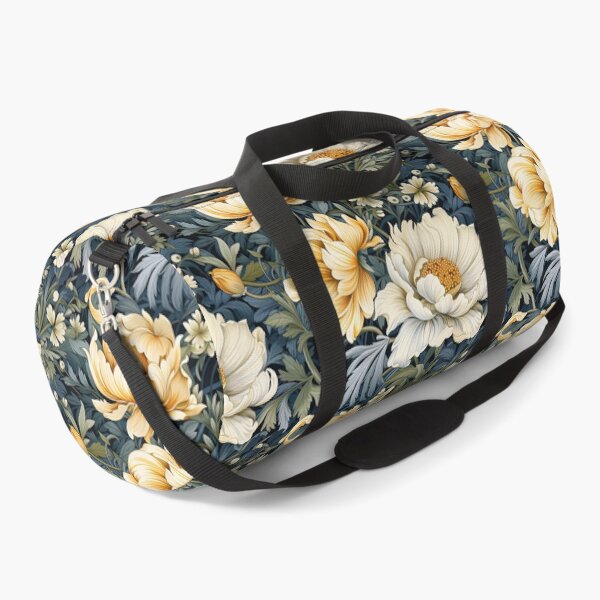 Artikelvorschau, Blaues florales Herbstmuster im Art-Deco-William-Morris-Stil entworfen und verkauft von sμ (smew).