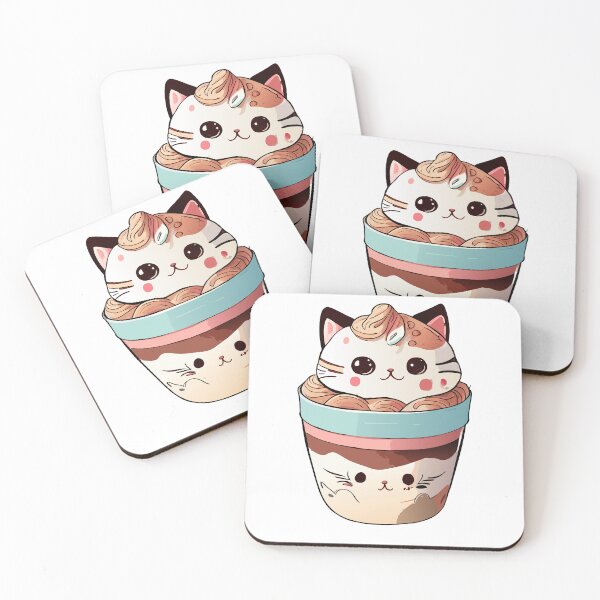 Artikelvorschau, Ice Cream Kitty - Minty Meow entworfen und verkauft von ArchieDid.