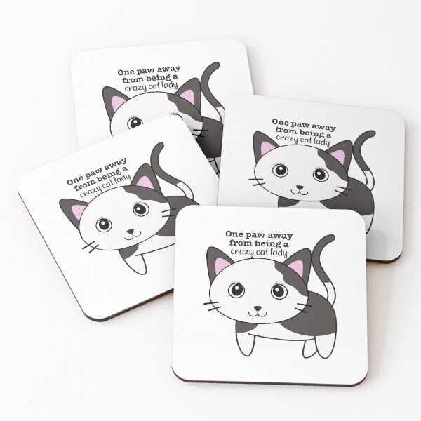 Item preview, One Paw Away From Being a Crazy Cat Lady designed and sold by leilathetripawd.