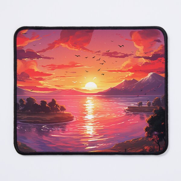 Item preview, Anime Styled Sunset over the Mountains designed and sold by Vainura.