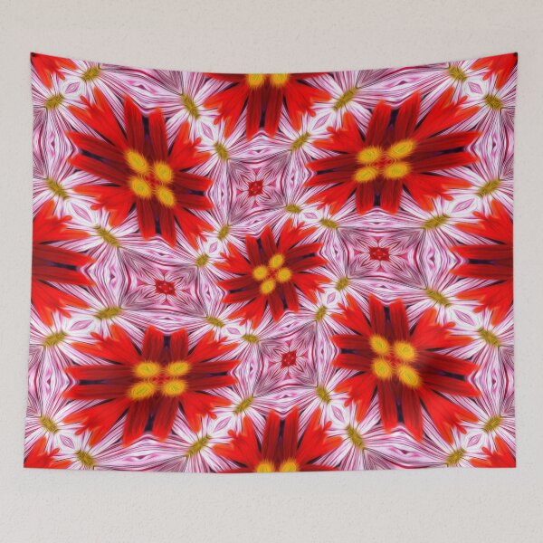 Item preview, Beautiful Red Flower Pattern designed and sold by Patternflower.