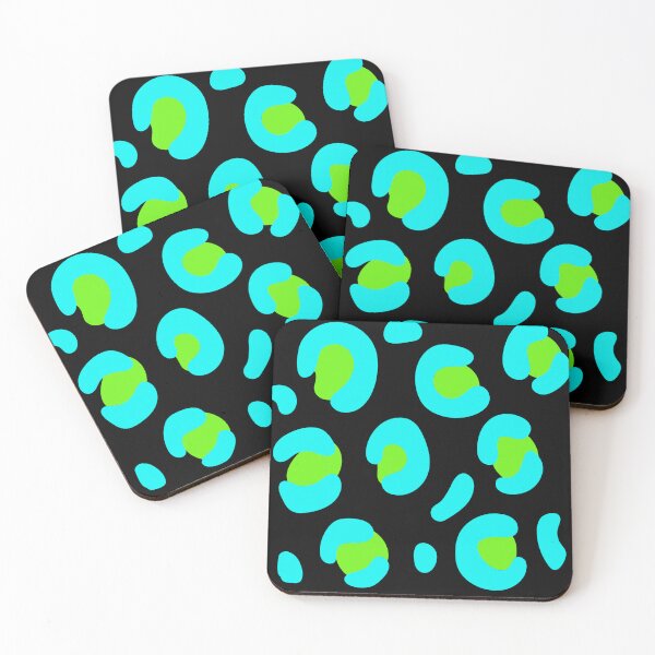 Item preview, Black and Green and Teal Neon Leopard Print: Pattern Mixing Magic designed and sold by Rebecca Turk.