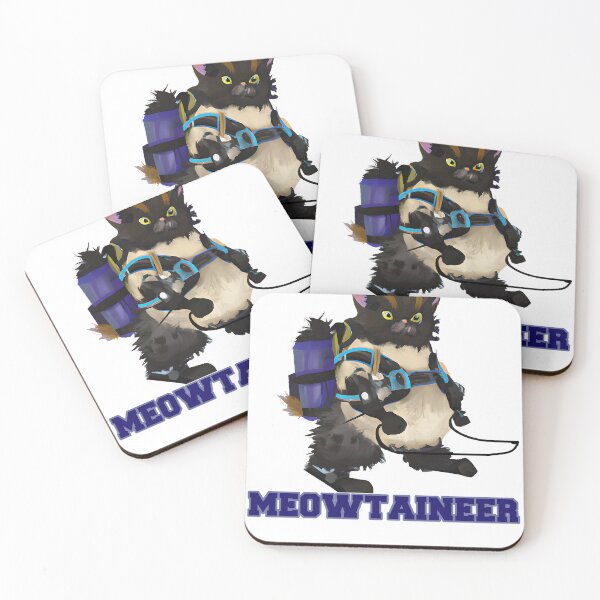 Item preview, Cat Oil Paint Art Meowtaineer Pun on Mountaineer designed and sold by FuddalanDesigns.