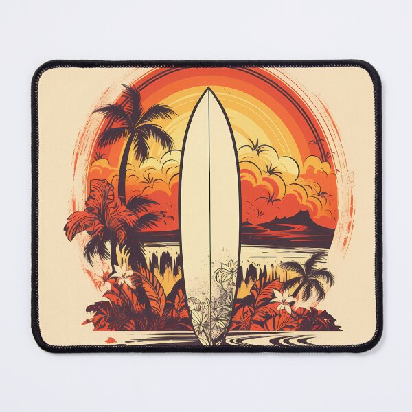 Item preview, "Nostalgic White Waves: Surfer's Delight" designed and sold by Art-Vortex-fr.