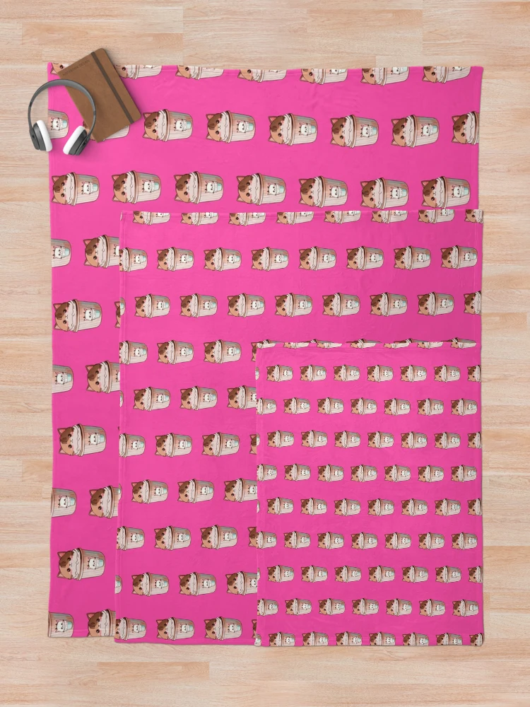 Thumbnail 5 of 6, Throw Blanket, Ice Cream Kitty - Raspberry Ripple designed and sold by ArchieDid.