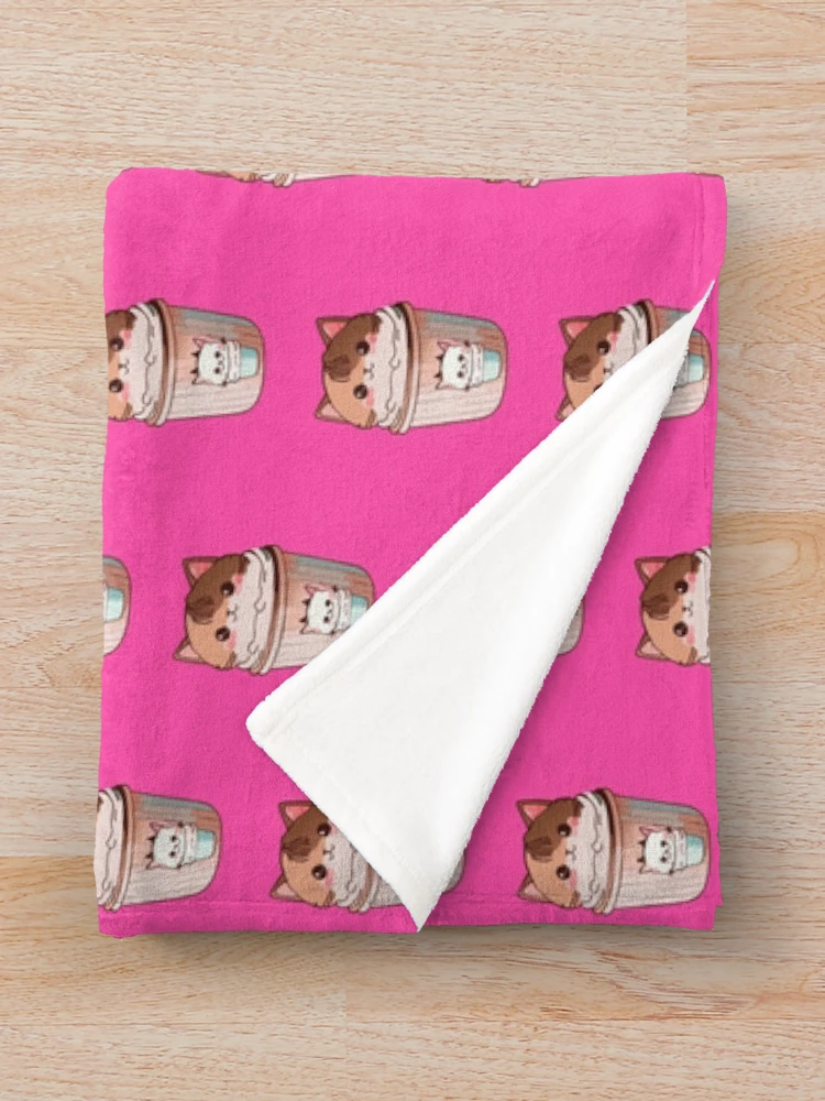 Thumbnail 3 of 6, Throw Blanket, Ice Cream Kitty - Raspberry Ripple designed and sold by ArchieDid.