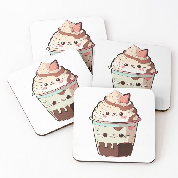 Item preview, Ice Cream Kitty - Almond Amble designed and sold by ArchieDid.