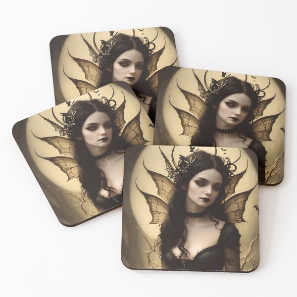 Item preview, Vintage Goth Fairy designed and sold by WaryTales.