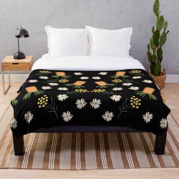 Item preview, Flores australianas en negro designed and sold by KizzyW.