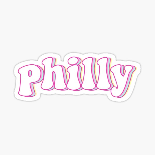 philly retro Sticker