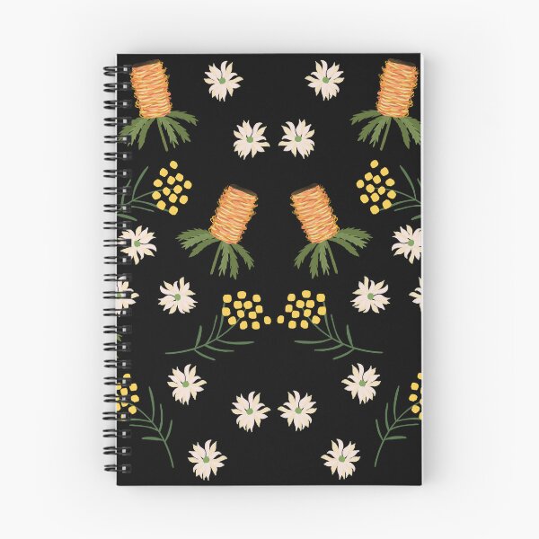 Item preview, Australian Flowers on Black designed and sold by KizzyW.