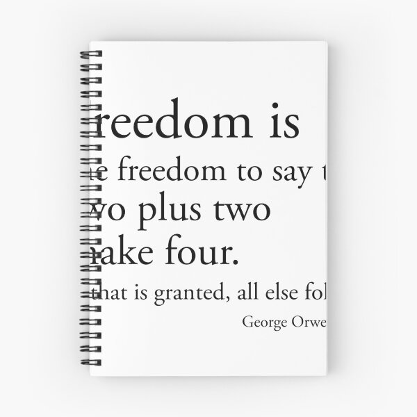 Item preview, 1984 Freedom Quote George Orwell designed and sold by ShinyDaisy.