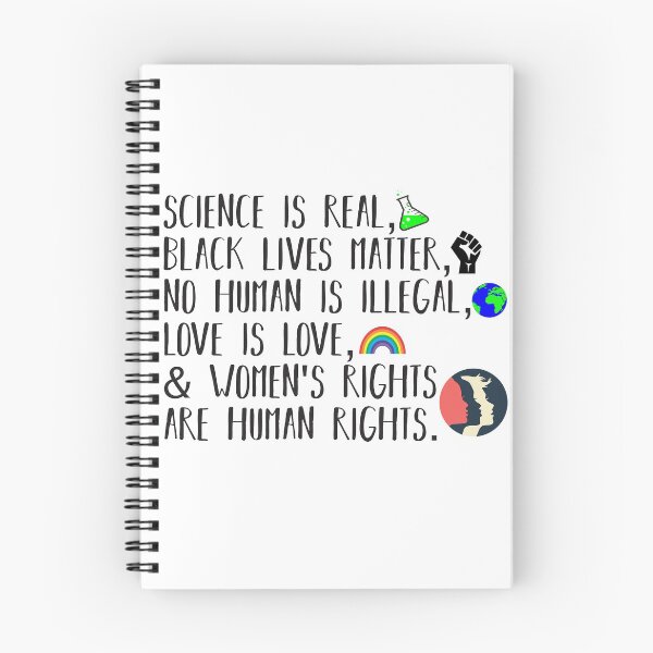 Item preview, Science is real, no human is illegal, black lives matter, love is love, and womens rights are human rights designed and sold by sophieashapiro.