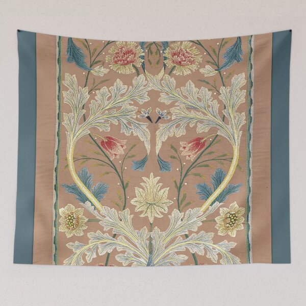 Item preview, Vintage Panel of Floral Embroidery | P436 designed and sold by Piccolo Fiore Prints.