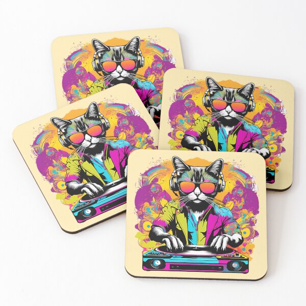 Item preview, dj cat designed and sold by SketchysDESIGNS.