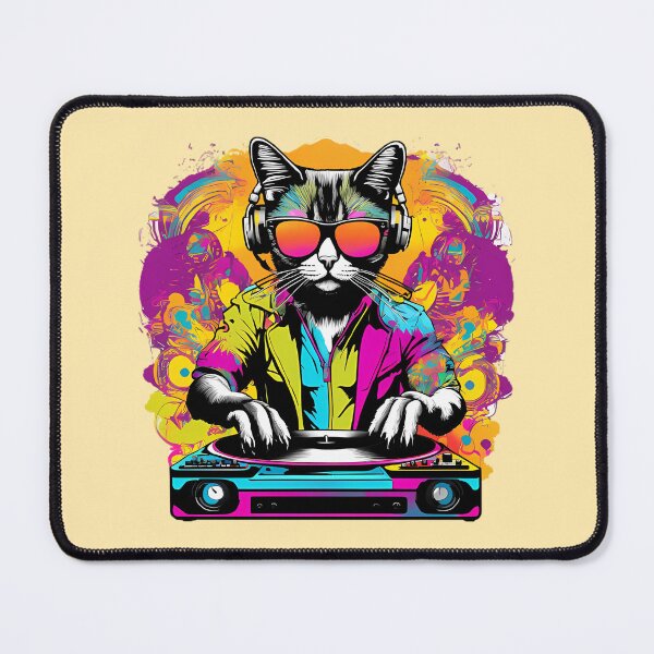 Item preview, dj cat designed and sold by SketchysDESIGNS.