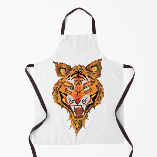 Item preview, Tiger, Fierce Tiger, Tiger Face, Siamese Tiger, Modern Thai Art, Thai literature, Souvenir, Amazing Thailand designed and sold by Kasalongdesign.