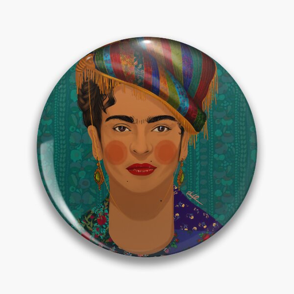 Artikelvorschau, Kurdish Frida Kahlo Green entworfen und verkauft von ElifsArt.
