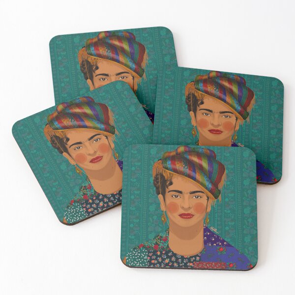 Item preview, Kurdish Frida Kahlo Green designed and sold by ElifsArt.