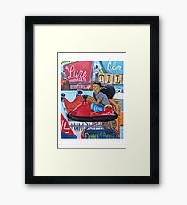 bumper car Framed Print