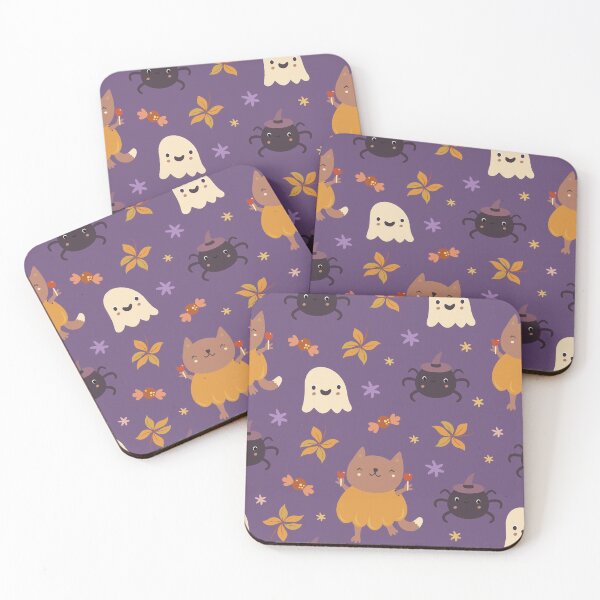 Item preview, Halloween night cat and ghost designed and sold by TakedaDesign.