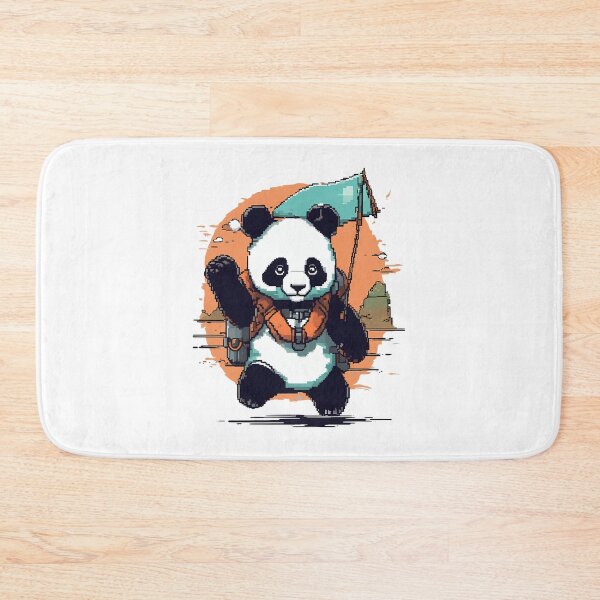 Item preview, Pixel art panda adventure designed and sold by hamishby.