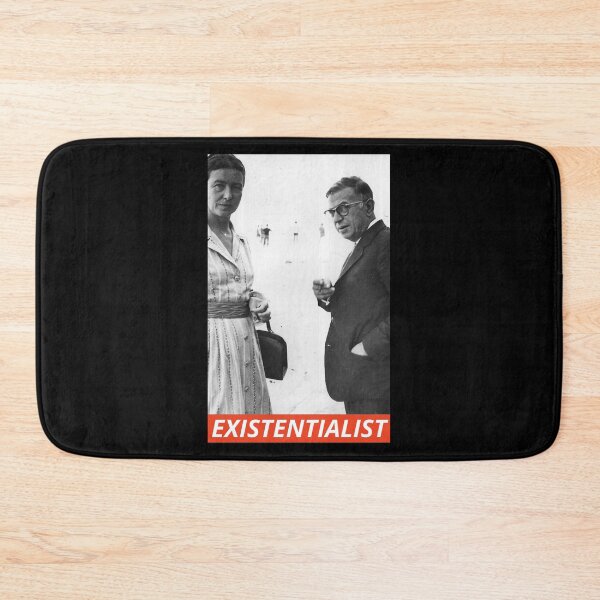 Item preview, Existentialist Sartre and de Beauvoir designed and sold by Cleanthes.