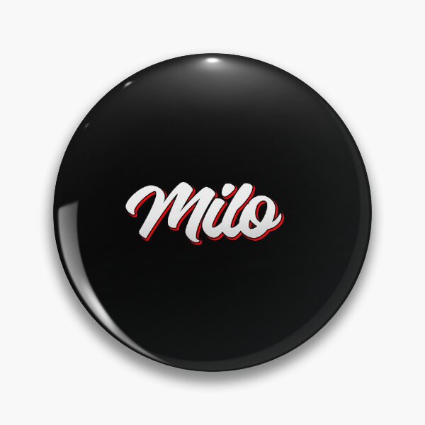 Artikelvorschau, Retro-Milo-Namensschild (schwarz) entworfen und verkauft von NafilNafiz.