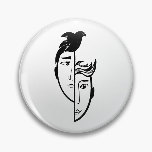 Item preview,  Abstract woman and man faces designed and sold by Mashku.