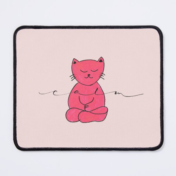Item preview, Be Calm Cute Cat I Calligraphy designed and sold by GreenStem.
