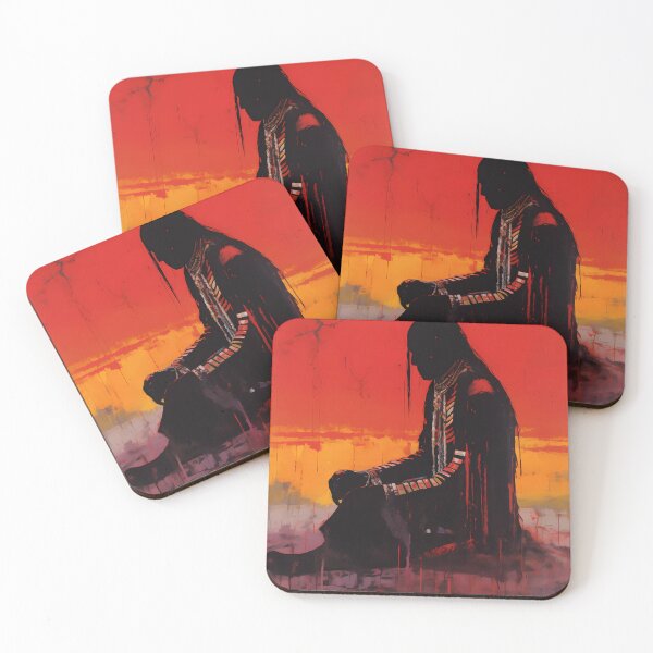 Item preview, "Spiritual Connection: Indian in Contemplation" designed and sold by Art-Vortex-fr.