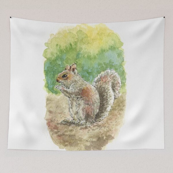 Item preview, Grey Squirrel - Watercolour designed and sold by Brett Miley.