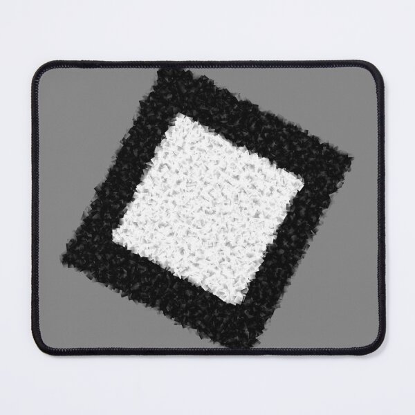 Item preview, Blurry Tilted Rectangle Mosaic Surface Black And White designed and sold by jenmountainen.