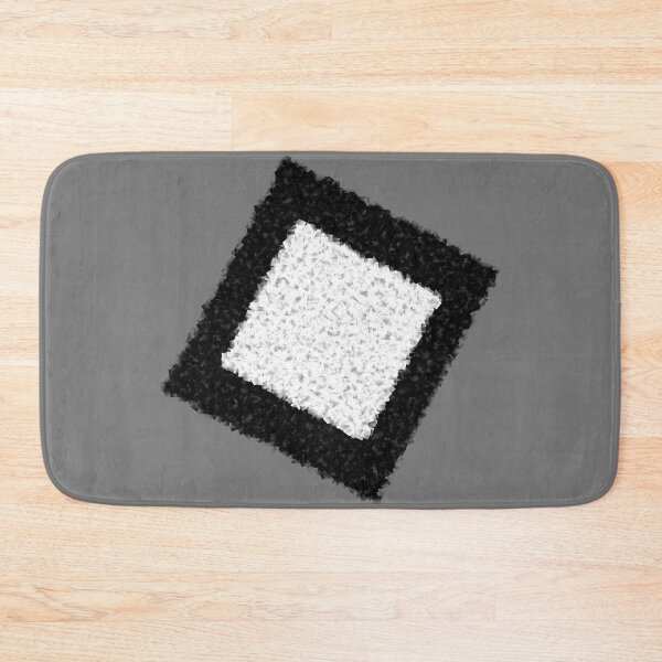 Item preview, Blurry Tilted Rectangle Mosaic Surface Black And White designed and sold by jenmountainen.