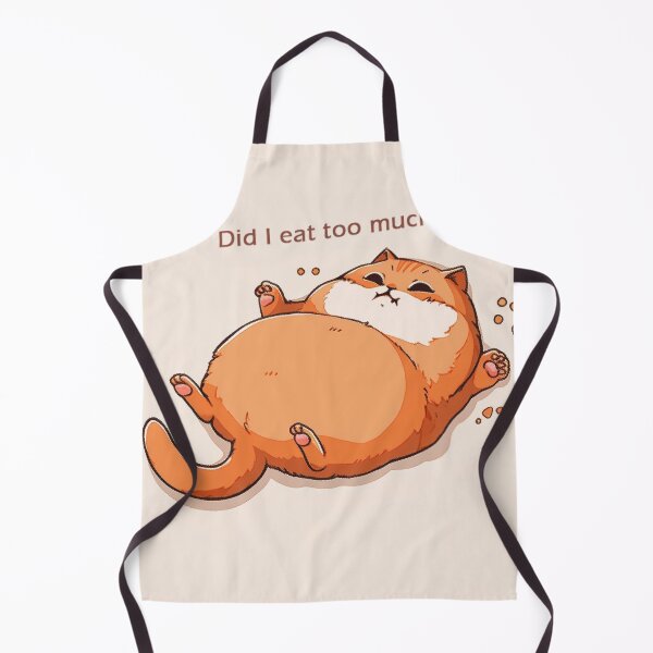 Item preview, Overfed Whiskers: The Purr-fect Food Coma designed and sold by PaintbrushPlace.