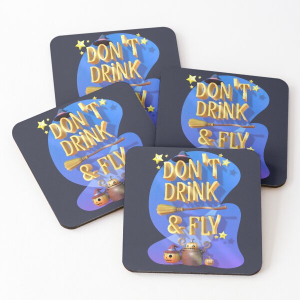 Item preview, Funny Halloween, Don't drink and fly designed and sold by EbitsuBoy.