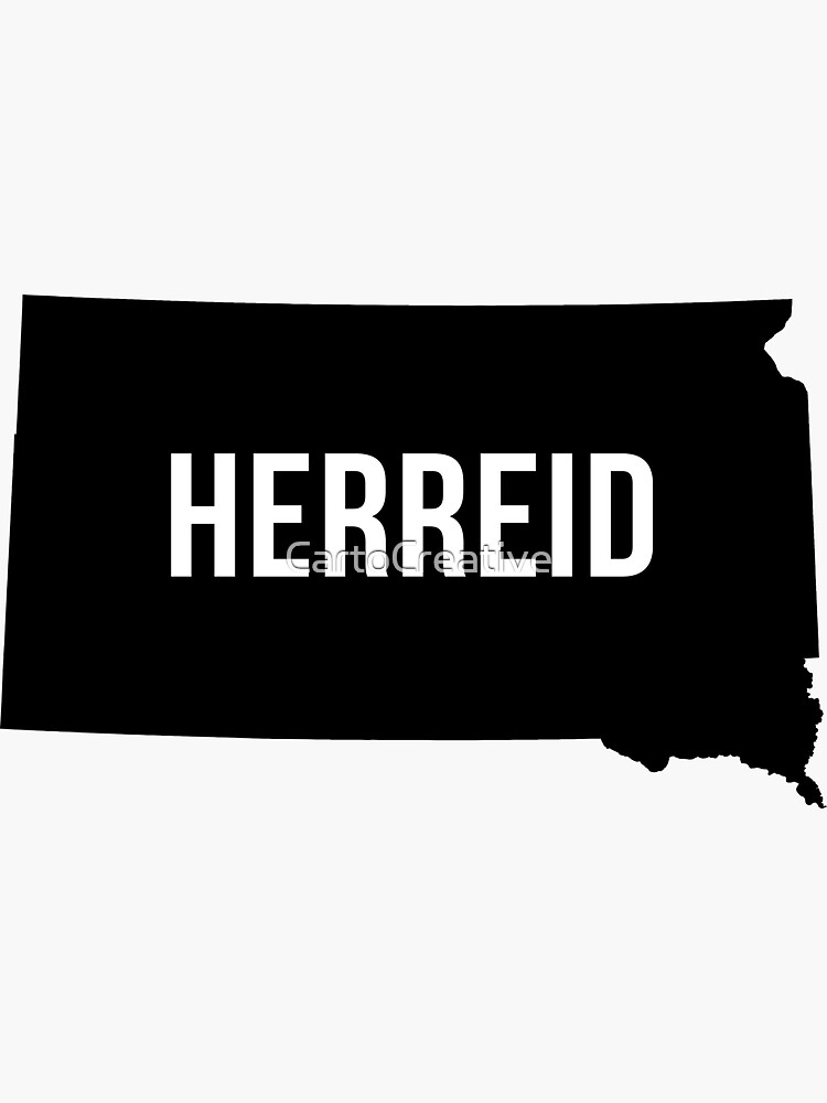 "Herreid, South Dakota Silhouette" Sticker for Sale by CartoCreative