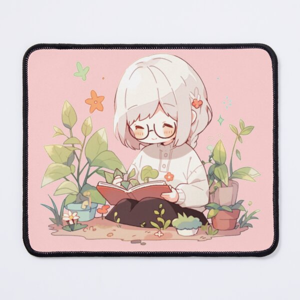 Item preview, Chibi Girl Reading to Plants designed and sold by OPSakura.