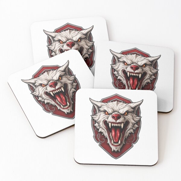 Item preview, Werewolf Coat of Arms: Logo with Transparent Background, Werewolf Baring Its Large Fangs designed and sold by AIPICCRAFT.