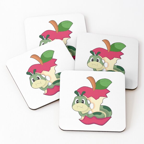 Item preview, Caterpillar Eating Apple designed and sold by Snabdesign84.