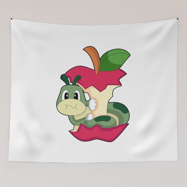 Item preview, Caterpillar Eating Apple designed and sold by Snabdesign84.